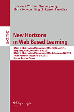 Kartonierter Einband New Horizons in Web Based Learning von 