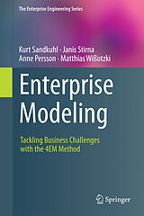 Livre Relié Enterprise Modeling de Kurt Sandkuhl, Matthias Wißotzki, Anne Persson