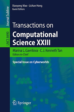 Kartonierter Einband Transactions on Computational Science XXIII von 