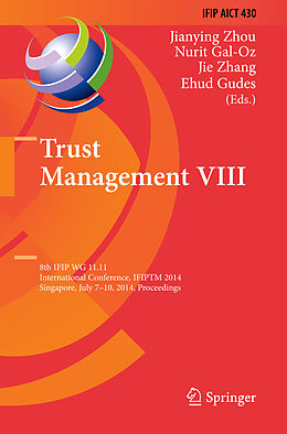 E-Book (pdf) Trust Management VIII von 