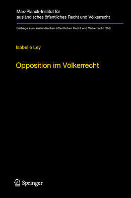 E-Book (pdf) Opposition im Völkerrecht von Isabelle Ley