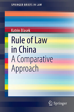 eBook (pdf) Rule of Law in China de Katrin Blasek