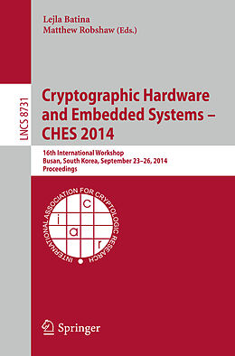 Kartonierter Einband Cryptographic Hardware and Embedded Systems -- CHES 2014 von 
