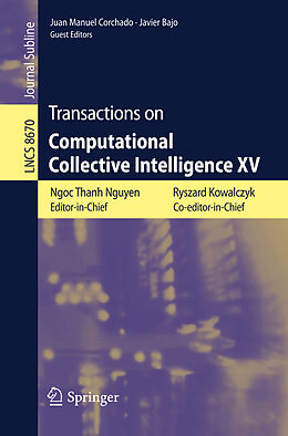 Kartonierter Einband Transactions on Computational Collective Intelligence XV von 