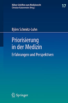 E-Book (pdf) Priorisierung in der Medizin von Björn Schmitz-Luhn