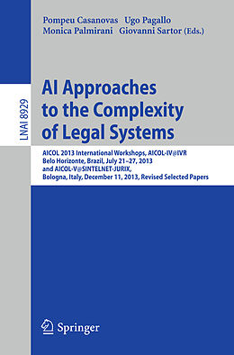 Kartonierter Einband AI Approaches to the Complexity of Legal Systems von 