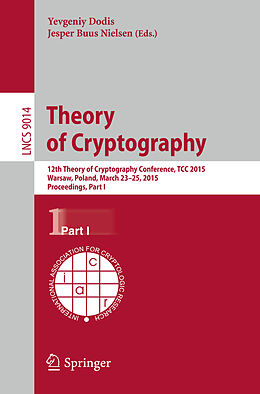 Kartonierter Einband Theory of Cryptography von 