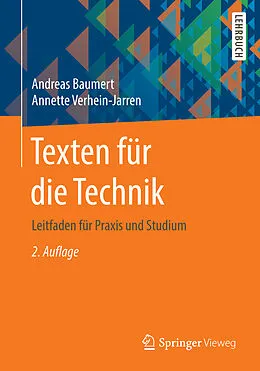E-Book (pdf) Texten für die Technik von Andreas Baumert, Annette Verhein-Jarren