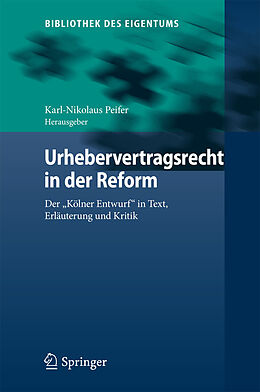 E-Book (pdf) Urhebervertragsrecht in der Reform von 