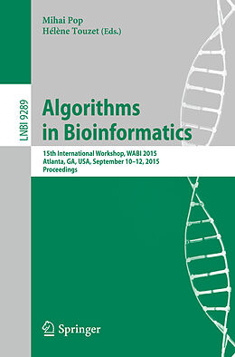 Kartonierter Einband Algorithms in Bioinformatics von 