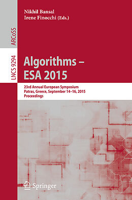 Kartonierter Einband Algorithms - ESA 2015 von 
