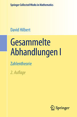 Kartonierter Einband Gesammelte Abhandlungen I von David Hilbert