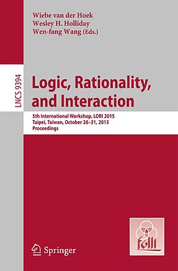 E-Book (pdf) Logic, Rationality, and Interaction von 