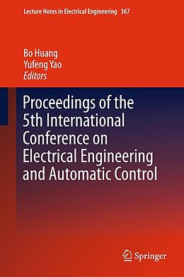 E-Book (pdf) Proceedings of the 5th International Conference on Electrical Engineering and Automatic Control von 