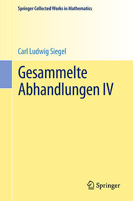 Kartonierter Einband Gesammelte Abhandlungen IV von Carl Ludwig Siegel