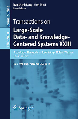 Kartonierter Einband Transactions on Large-Scale Data- and Knowledge-Centered Systems XXIII von 