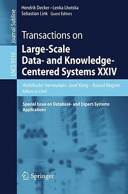 E-Book (pdf) Transactions on Large-Scale Data- and Knowledge-Centered Systems XXIV von 