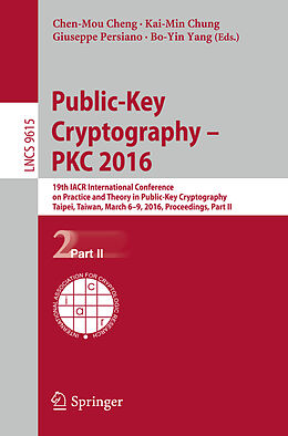 Kartonierter Einband Public-Key Cryptography   PKC 2016 von 