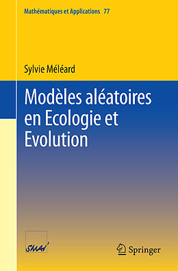 Couverture cartonnée Modèles aléatoires en Ecologie et Evolution de Sylvie Méléard