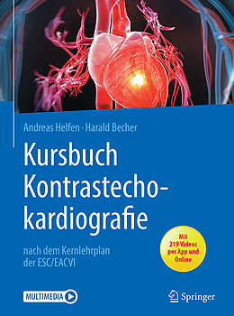 Set mit div. Artikeln (Set) Kursbuch Kontrastechokardiografie von Andreas Helfen, Harald Becher