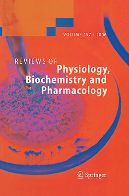 Kartonierter Einband Reviews of Physiology, Biochemistry and Pharmacology 157 von 