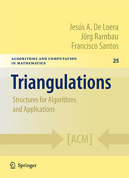 Couverture cartonnée Triangulations de Jesus De Loera, Francisco Santos, Joerg Rambau