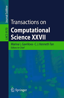 Kartonierter Einband Transactions on Computational Science XXVII von 