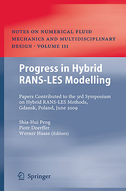 Couverture cartonnée Progress in Hybrid RANS-LES Modelling de 