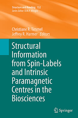 Couverture cartonnée Structural Information from Spin-Labels and Intrinsic Paramagnetic Centres in the Biosciences de 