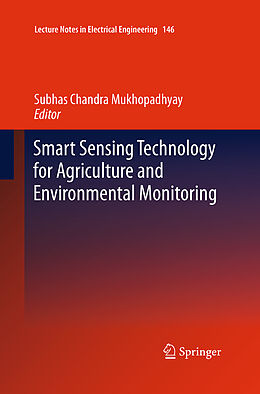 Couverture cartonnée Smart Sensing Technology for Agriculture and Environmental Monitoring de 