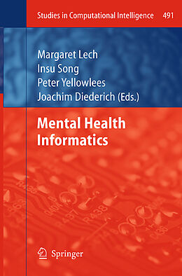 Couverture cartonnée Mental Health Informatics de 