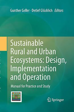 Couverture cartonnée Sustainable Rural and Urban Ecosystems: Design, Implementation and Operation de 