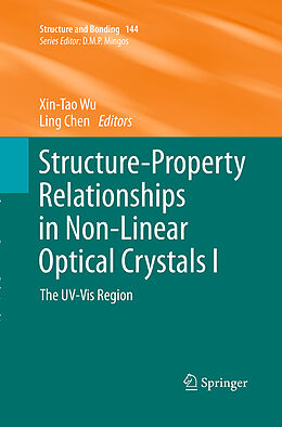Couverture cartonnée Structure-Property Relationships in Non-Linear Optical Crystals I de 