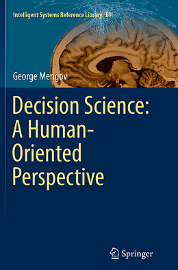 Couverture cartonnée Decision Science: A Human-Oriented Perspective de George Mengov