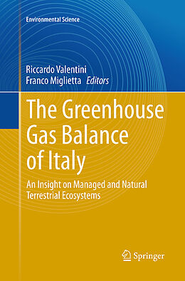 Couverture cartonnée The Greenhouse Gas Balance of Italy de 