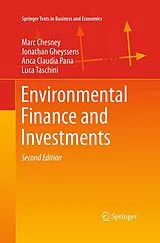 Kartonierter Einband Environmental Finance and Investments von Marc Chesney, Jonathan Gheyssens, Anca Claudia Pana