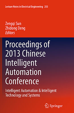 Couverture cartonnée Proceedings of 2013 Chinese Intelligent Automation Conference de 