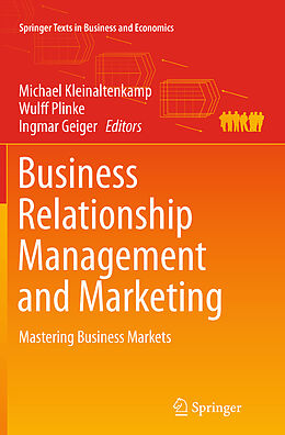Kartonierter Einband Business Relationship Management and Marketing von 