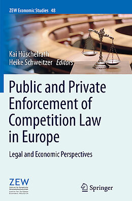 Couverture cartonnée Public and Private Enforcement of Competition Law in Europe de 