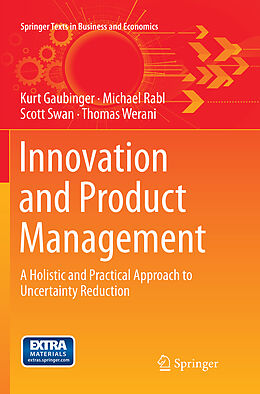 Couverture cartonnée Innovation and Product Management de Kurt Gaubinger, Thomas Werani, Scott Swan