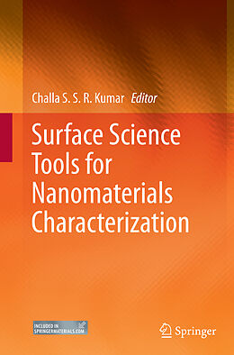 Couverture cartonnée Surface Science Tools for Nanomaterials Characterization de 