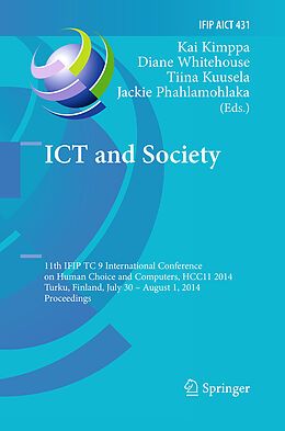 Kartonierter Einband ICT and Society von 