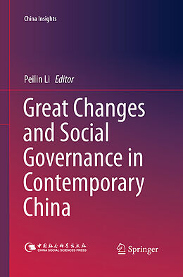 Couverture cartonnée Great Changes and Social Governance in Contemporary China de 