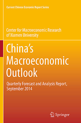 Couverture cartonnée China's Macroeconomic Outlook de CMR of Xiamen University