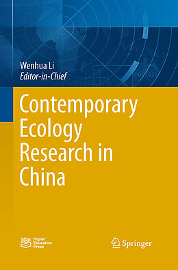 Couverture cartonnée Contemporary Ecology Research in China de 