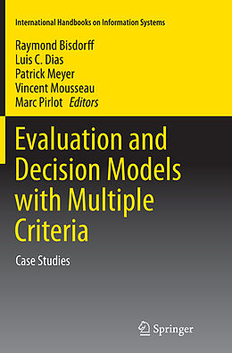 Couverture cartonnée Evaluation and Decision Models with Multiple Criteria de 