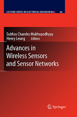 Couverture cartonnée Advances in Wireless Sensors and Sensor Networks de 