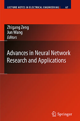 Couverture cartonnée Advances in Neural Network Research and Applications de 