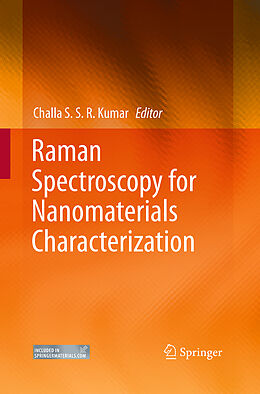 Couverture cartonnée Raman Spectroscopy for Nanomaterials Characterization de 