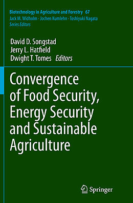 Couverture cartonnée Convergence of Food Security, Energy Security and Sustainable Agriculture de 